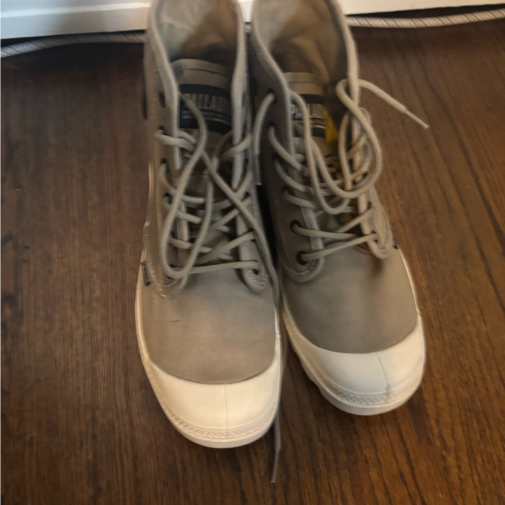 Palladium PAMPA HI Light Tan/khaki Canvas Boots - Picture 3 of 8